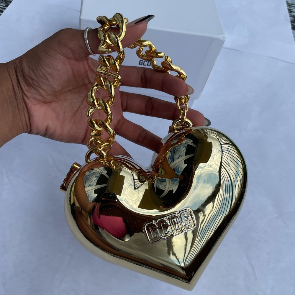 GCDS Heart Shape Mini Bag